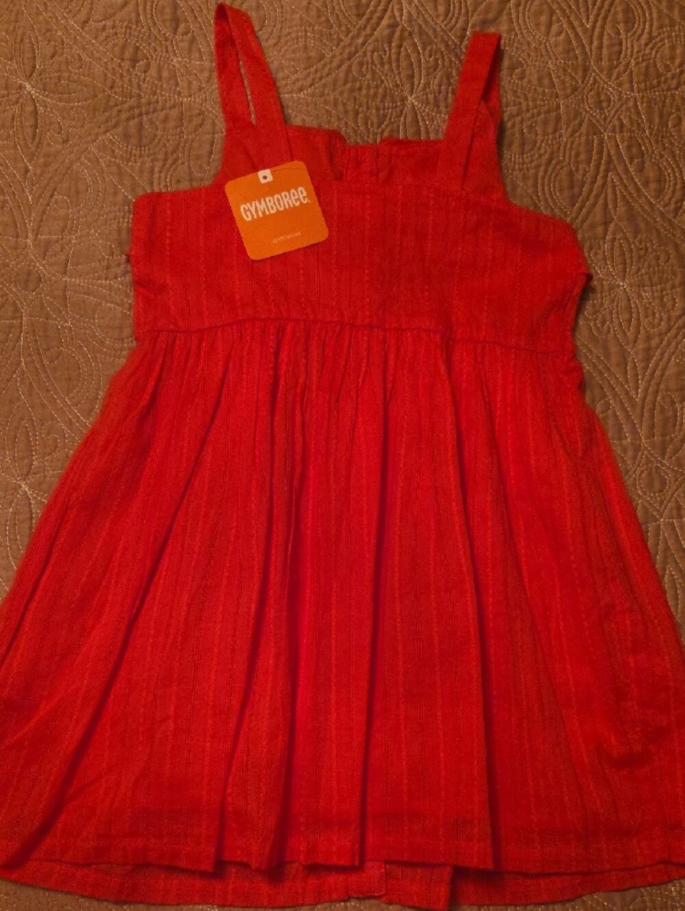 Gymboree Bright Red Button-Front Sundress - Picture 3 of 7